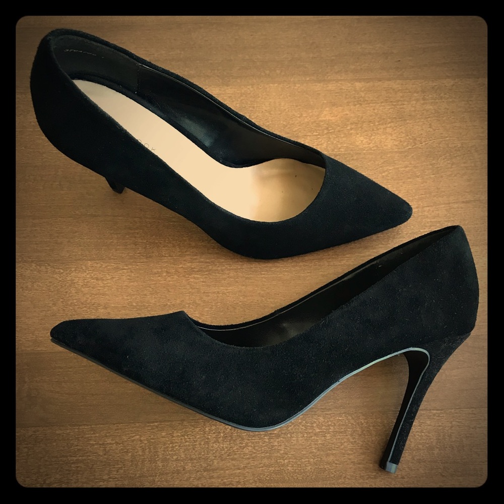 Black Suedette Stilettos by New Look